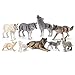 THINKBAY 9PCS Wolf Toys Animal Figurines Realistic Plastic Zoo Safari Animal Toys for Kids 3 4 5 6 7 Forest Wolf Animals Figures Educational Toy Cake Toppers Birthday Gift for Kids Boys Girls - Image 2