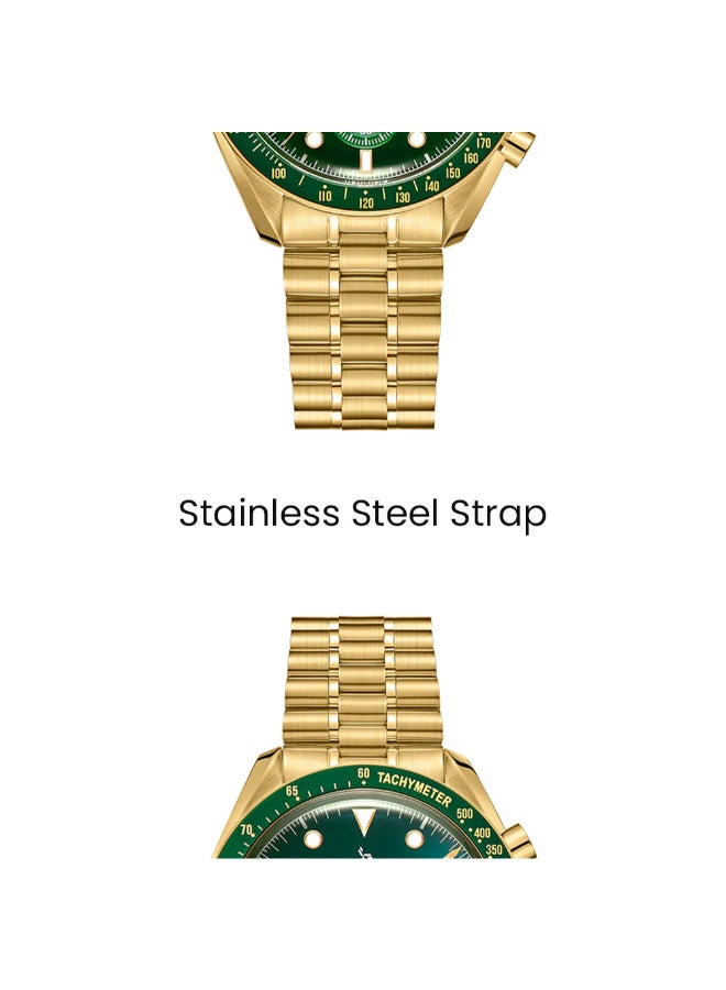 TORNADO Men's Stainless Steel Chronograph Watch T22103-GBGH - 42 mm - Image 5