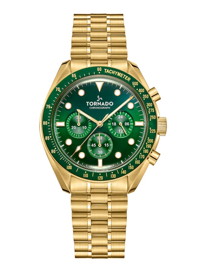 TORNADO Men's Stainless Steel Chronograph Watch T22103-GBGH - 42 mm - Image 1