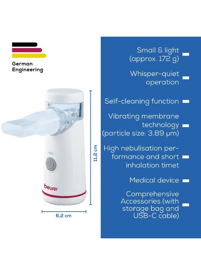 بيورير جهاز استنشاق البخار IH51 – نيبولايزر للعلاج التنفسي للكبار والأطفال - Image 2