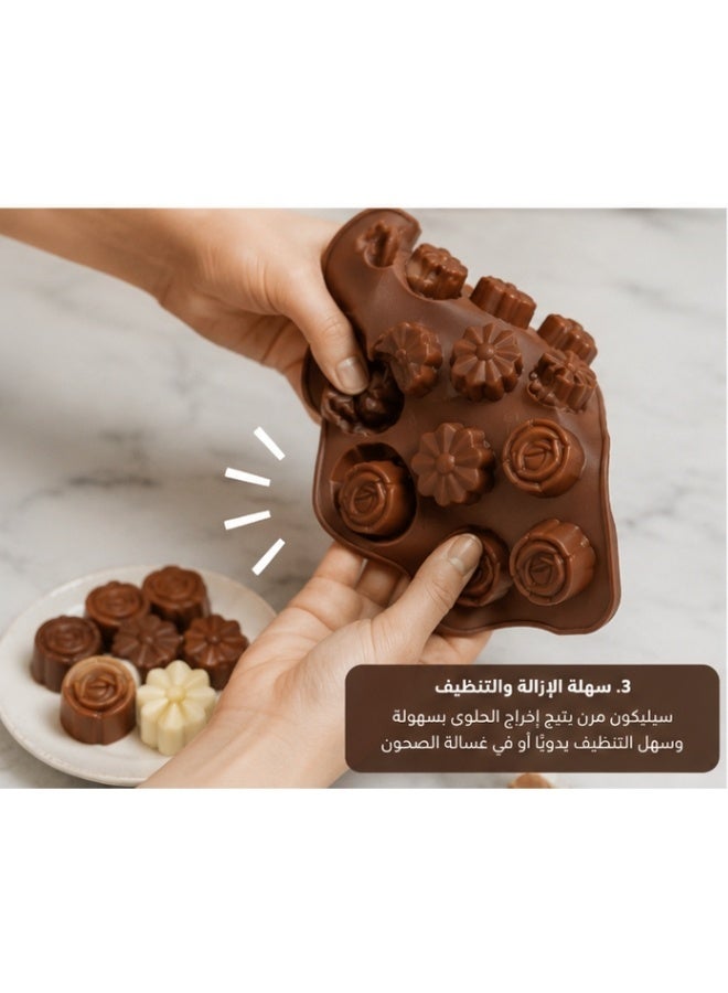 Mini Silicone Molds for Candy, Chocolate, Soap, Pudding, Non-stick Silicone Baking Molds, Ice Cube Tray for Freezer - Image 5