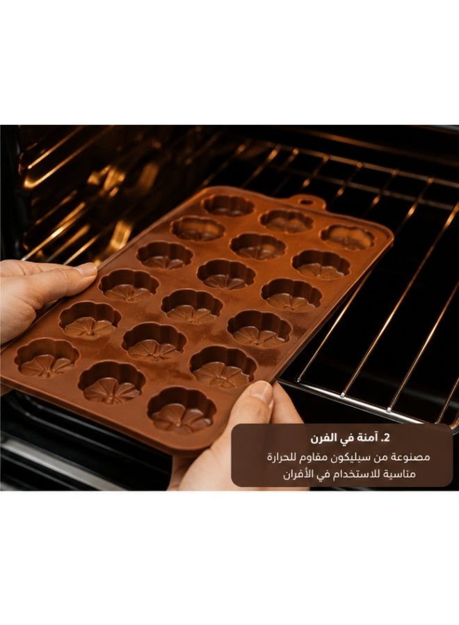 Mini Silicone Molds for Candy, Chocolate, Soap, Pudding, Non-stick Silicone Baking Molds, Ice Cube Tray for Freezer - Image 4