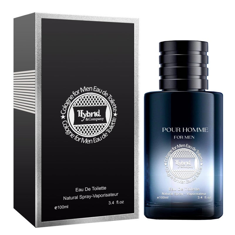 Hybrid & Company SG Cologne for Men Eau De Toilette Natural Spray Masculine Scent 3.4 Fl Oz - Image 1