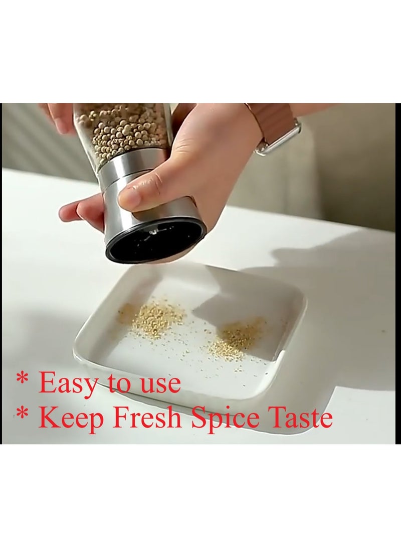 wncon best Pepper Mill or Manual Pepper Grinder or Pepper mill for Kitchen Spices, Chili, Himalayan Salt, Herbs, Seasoning - Image 2
