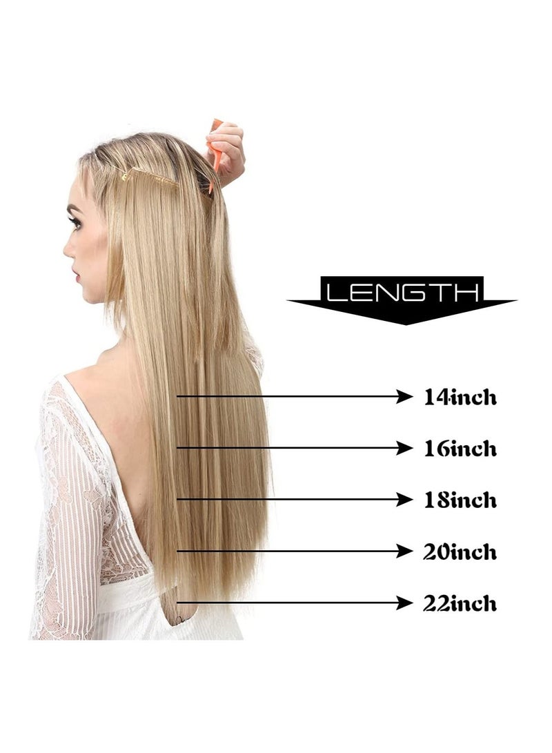 Estelle Straight Jet Black Hair Extensions Short Synthetic Hairpieces 3.2 Oz Hidden Wire Headband for Women Heat Resistant Fiber No Clip  - Image 3