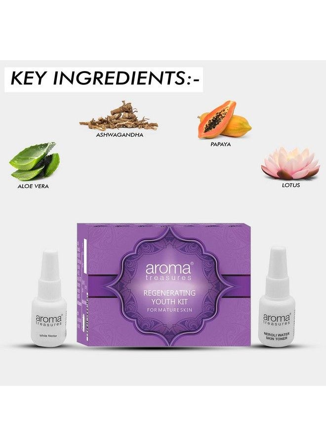 Aroma Treasures Regenerating Youth Anti Ageing Facial Kit For Women Men; Skin Tightening Anti Wrinkle; Suitable For All Skin Types  - Image 5
