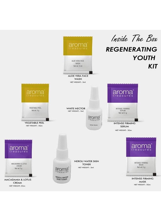 Aroma Treasures Regenerating Youth Anti Ageing Facial Kit For Women Men; Skin Tightening Anti Wrinkle; Suitable For All Skin Types  - Image 4