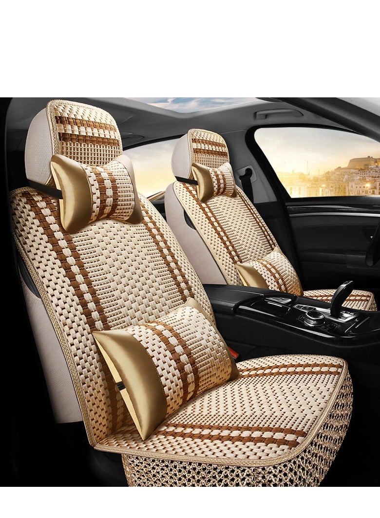 Car Seat Cover, 2PCS Car Seat Protector with Cushion, Front Car Seat Covers for Universal Vehicle, SUV, Truck, Vans, Sedans - Image 1