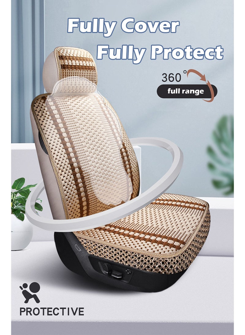 Car Seat Cover, 2PCS Car Seat Protector with Cushion, Front Car Seat Covers for Universal Vehicle, SUV, Truck, Vans, Sedans - Image 5