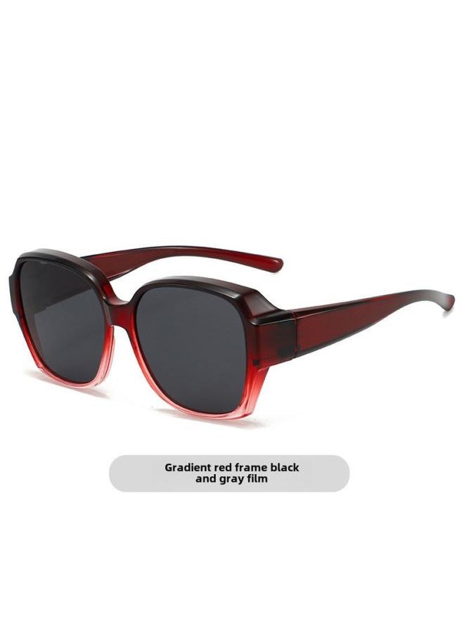 Generic Set Of Glasses Myopia Sunglasses Tide Clip Polarized Anti-ultraviolet Driving Special Ultra-light Short-range Mirror Frame Sunglasses For Women 