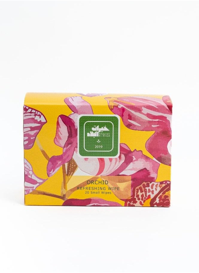 Generic Refreshing Antibacterial Wet Wipes with Scent ( ORCHID ) - 20 Wipes  - Image 1