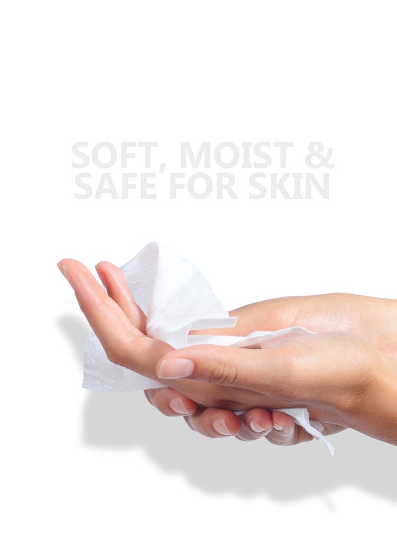 Generic Refreshing Antibacterial Wet Wipes with Scent ( ORCHID ) - 20 Wipes  - Image 2
