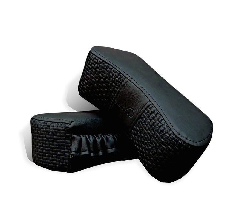 DHANVINE Car Black Neck Rest Cushion Pillow Set of 2 Pcs Compatible with Toyota Yaris
