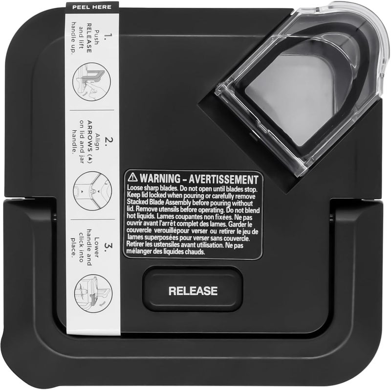 WARDFYT Locking Lid Replacement Compatible with Ninja BL610 BN751 Blender 72oz XL Pitchers New Model, Replacement Newer Square Top Cover for Ninja 72 OZ Pitcher BL642 BL710WM BN701 BN800 BN801 CO610B - Image 1
