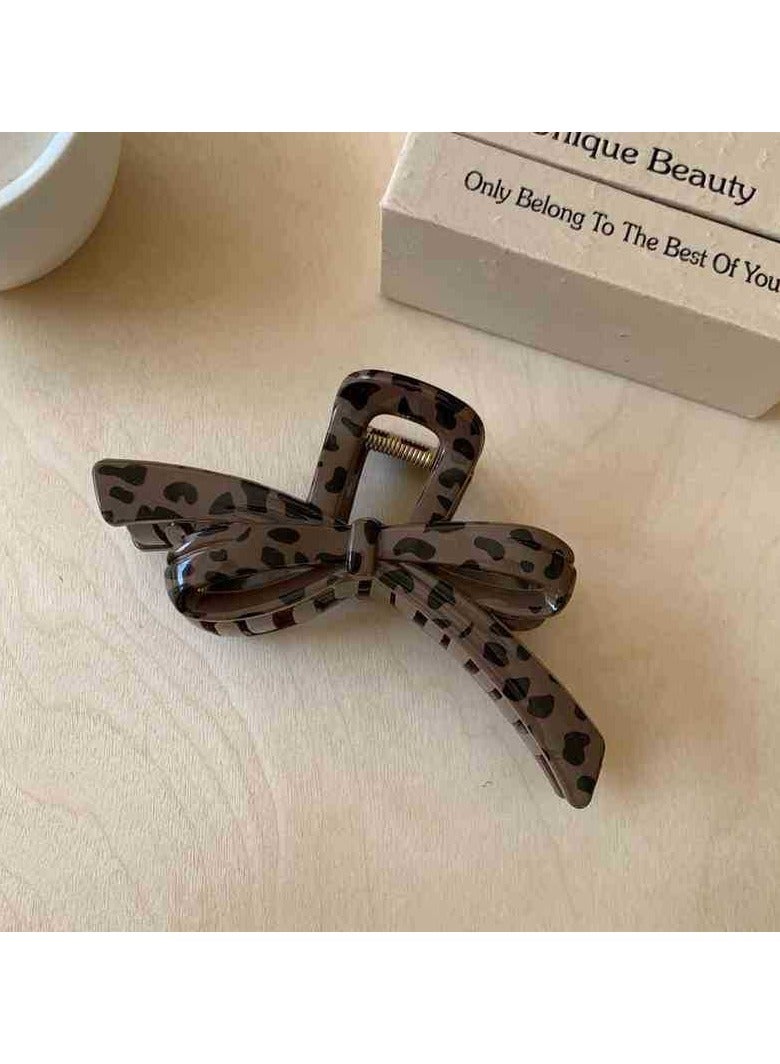 Goolsky 2 Large Geometric Hair Clips, Elegant Bow, Mixed Colors, Plastic, Hair Accessories, Valentine's Day Hair Ornament Set - Image 2