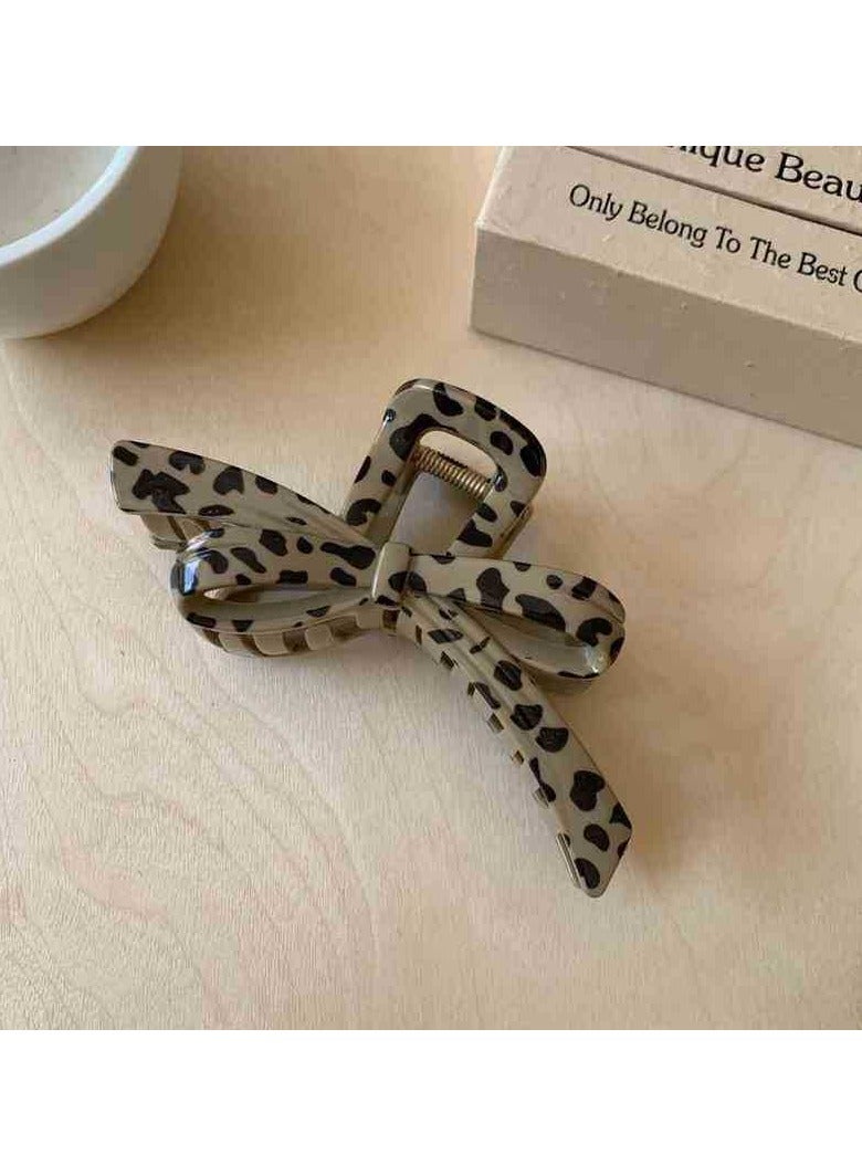 Goolsky 2 Large Geometric Hair Clips, Elegant Bow, Mixed Colors, Plastic, Hair Accessories, Valentine's Day Hair Ornament Set - Image 3