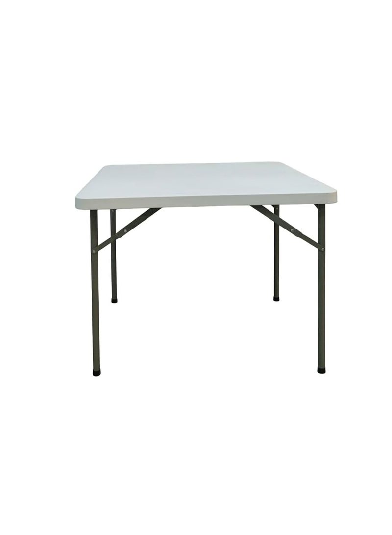 تالا طاولة قابلة للطي مربعة متعددة الاستخدام بمقاس 87×87 سم – خفيفة وسهلة التخزين - Image 1