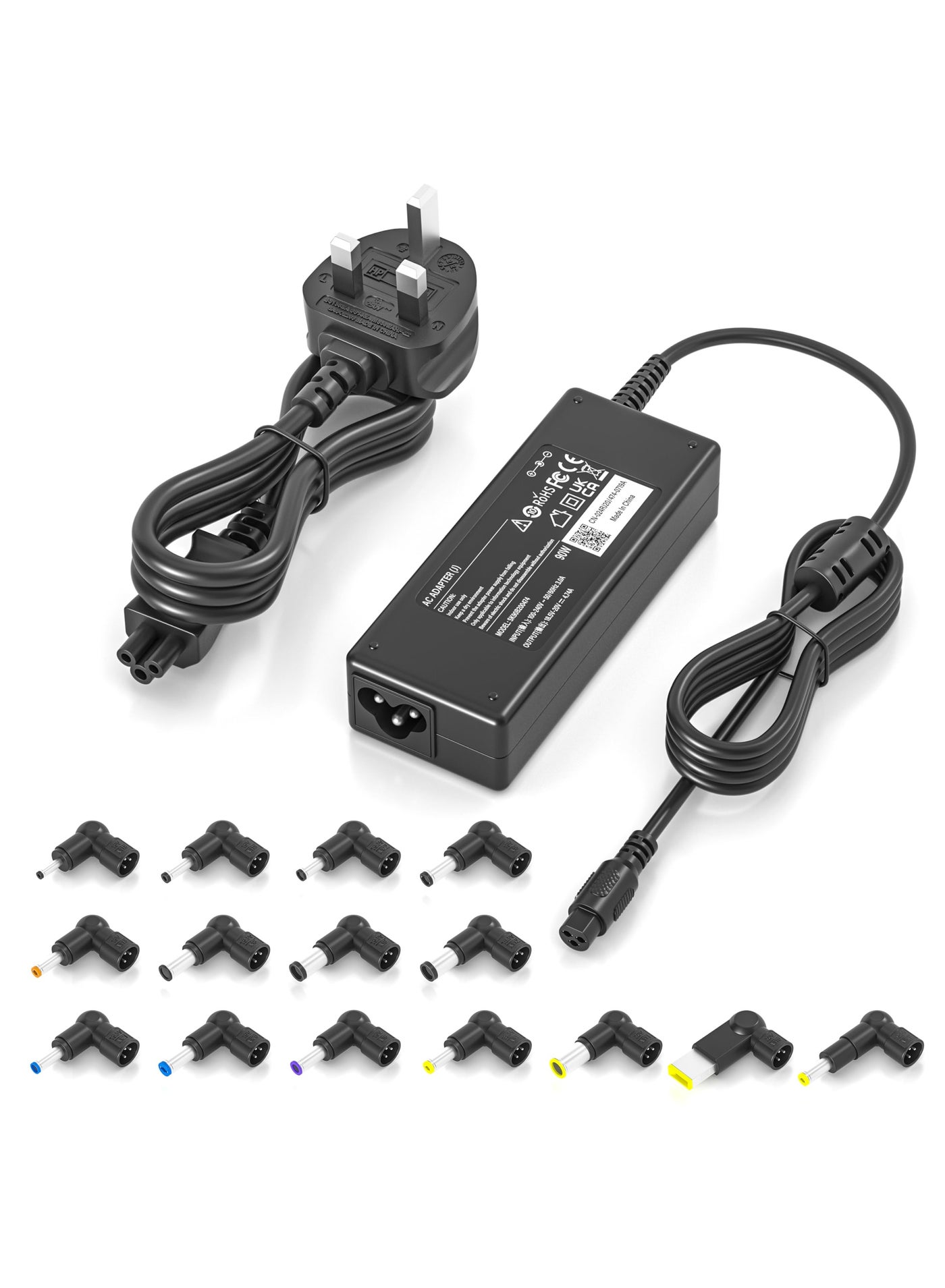 NATNO 90W Universal AC Adapter Laptop Charger for HP Lenovo Dell Acer Asus Toshiba Samsung Sony Fujitsu IBM Gateway Notebook Ultrabook Chromebook Computer Power Supply Cord with 15 Connectors