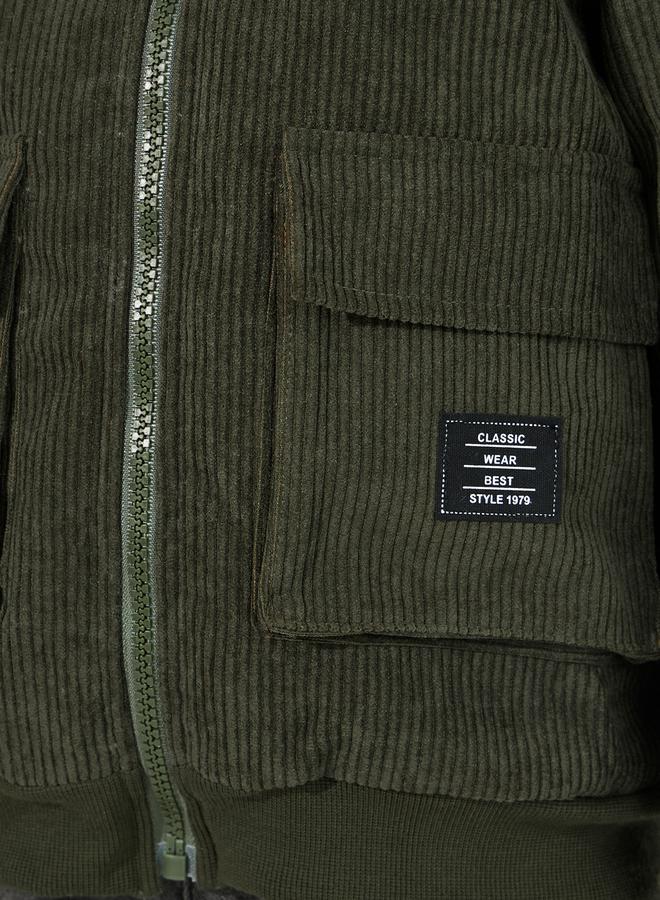 Styli Teddy Thermal Lined Corduroy Jacket  - Image 3