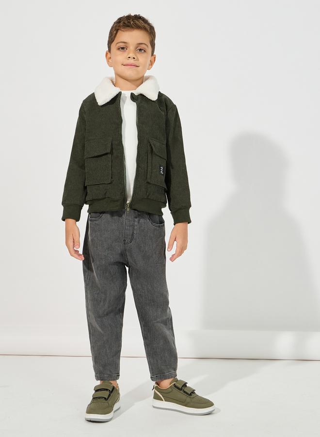 Styli Teddy Thermal Lined Corduroy Jacket  - Image 2