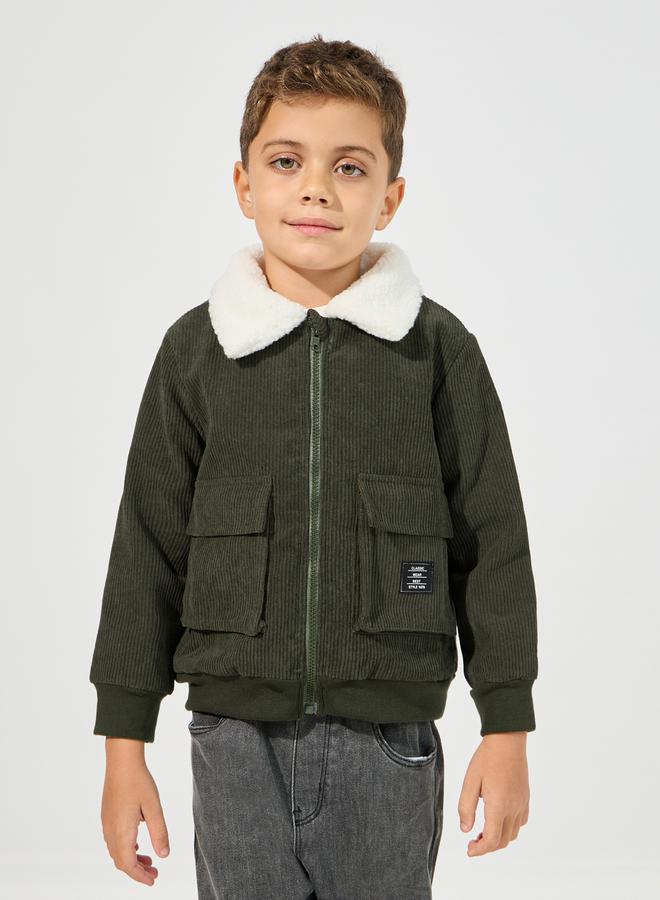 Styli Teddy Thermal Lined Corduroy Jacket  - Image 1