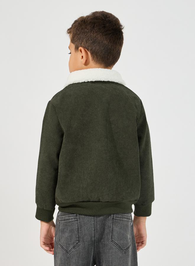 Styli Teddy Thermal Lined Corduroy Jacket  - Image 4