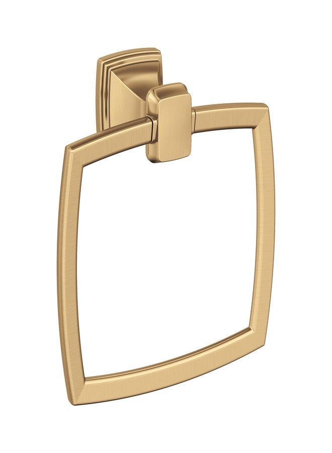 Amerock Champagne Bronze Towel Ring - 6-13/16 in Length - Bath & Kitchen Towel Holder - Image 1
