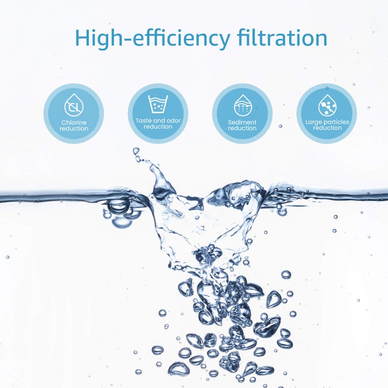 AquaCrest فلتر مياه صنبور AQUACREST، بديل لفلتر مياه CulliganÂ® FM-15RA، نظام ترشيح CulliganÂ® FM-15A، تشطيب أبيض (عبوة من 3)  - Image 2
