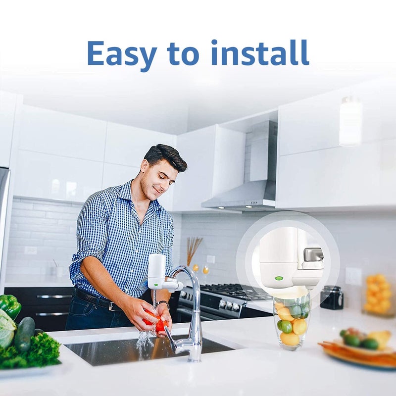 AquaCrest فلتر مياه صنبور AQUACREST، بديل لفلتر مياه CulliganÂ® FM-15RA، نظام ترشيح CulliganÂ® FM-15A، تشطيب أبيض (عبوة من 3)  - Image 5