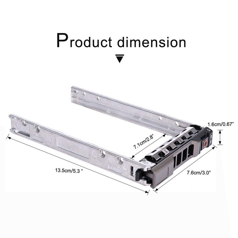 MENKEY 2.5" SAS SATA Hard Drive Tray Caddy 4Pack, Compatible with Dell G176J PowerEdge R610 T610 R620 R710 T710 R720 R815 R820 - Image 4