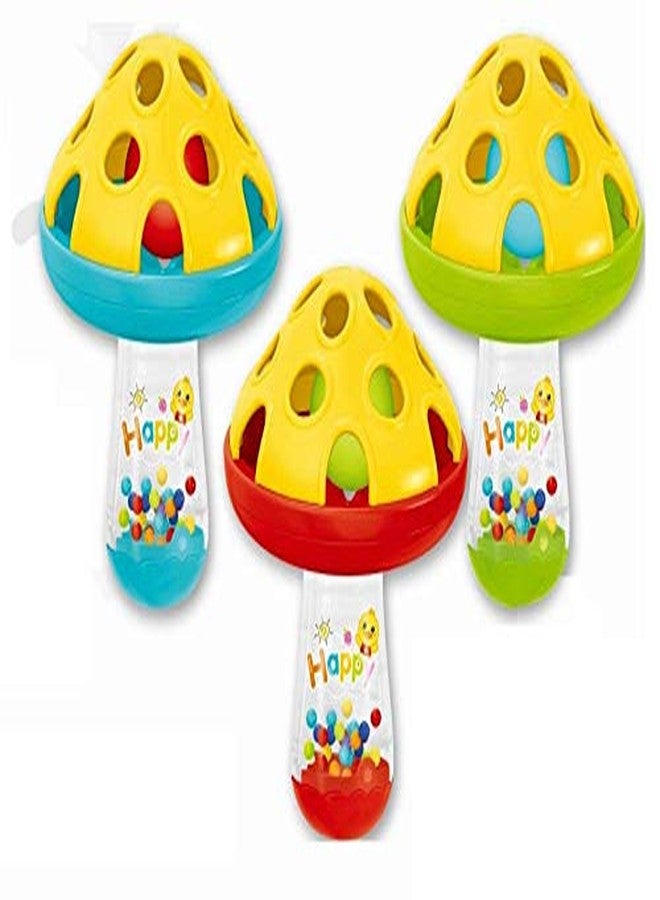 Quasar Colorful Mushroom Tree Rattles for Baby Made in Safe Non-Toxic Attractive Rattle for New Born Baby Children and Toddlers Best for Baby First Toys (Pack of 1) - Image 3