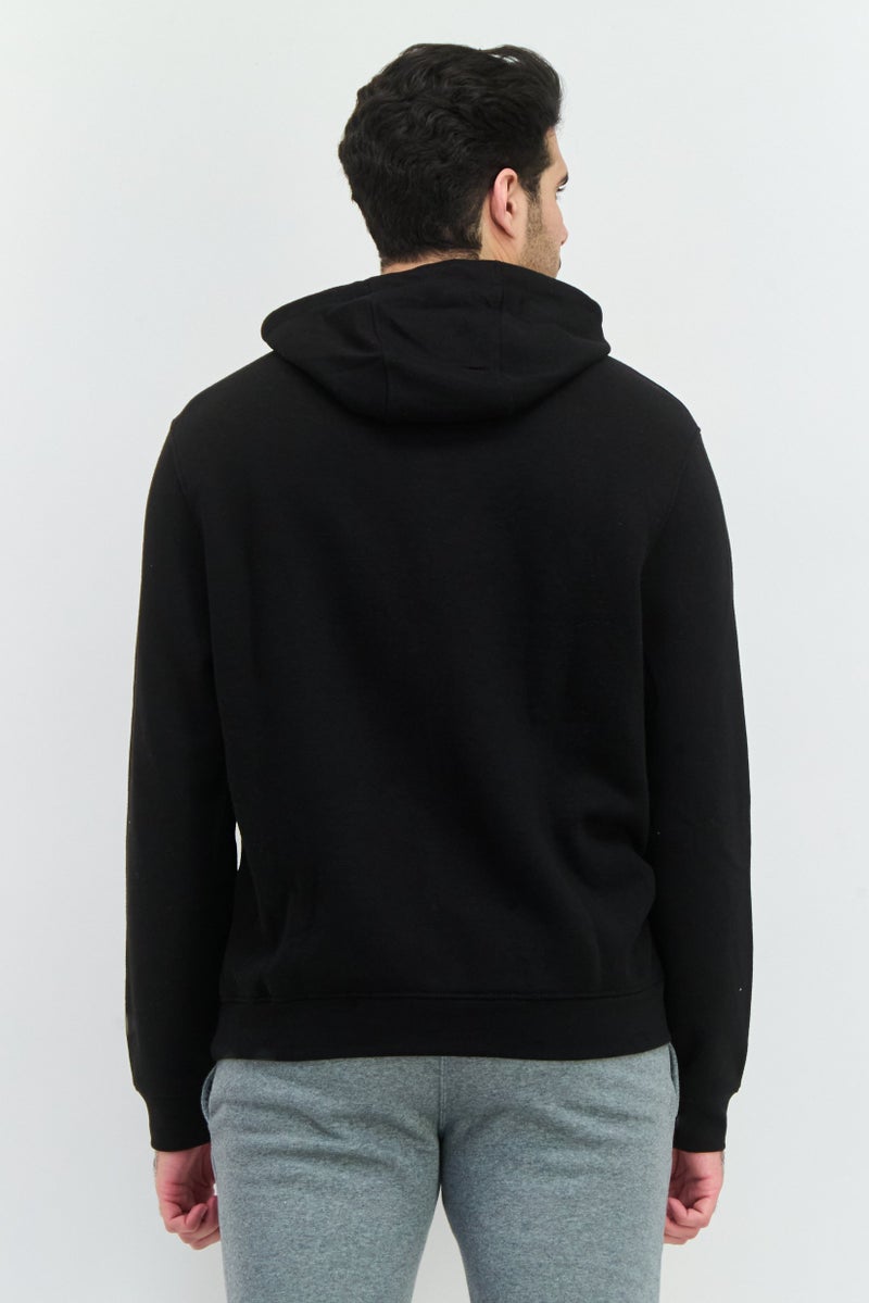 CROSSHATCH Men 2 Pieces Hooded Brand Logo Long Sleeve Sweatshirt, Grey - Image 3