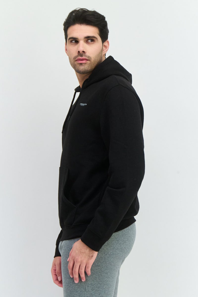 CROSSHATCH Men 2 Pieces Hooded Brand Logo Long Sleeve Sweatshirt, Grey - Image 2