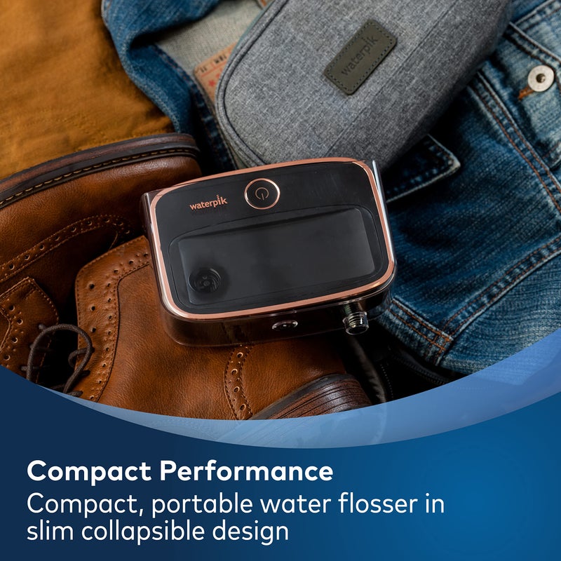 Waterpik Sidekick Portable Water Flosser, Perfect for Travel & Home, ADA Accepted, Black/Copper WF-04 - Image 3