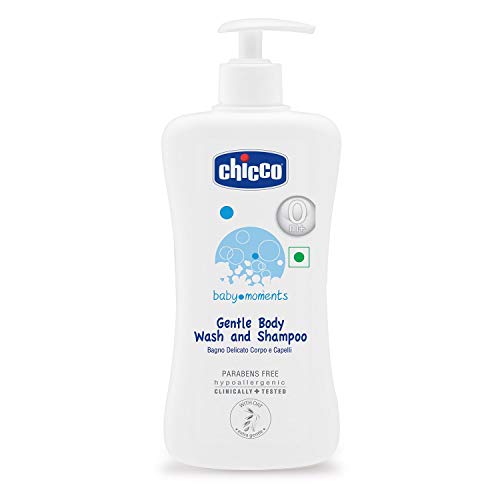 Chicco Baby Moments Gentle Body Wash and Shampoo (500ml) - Image 1