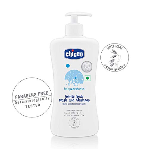 Chicco Baby Moments Gentle Body Wash and Shampoo (500ml) - Image 2