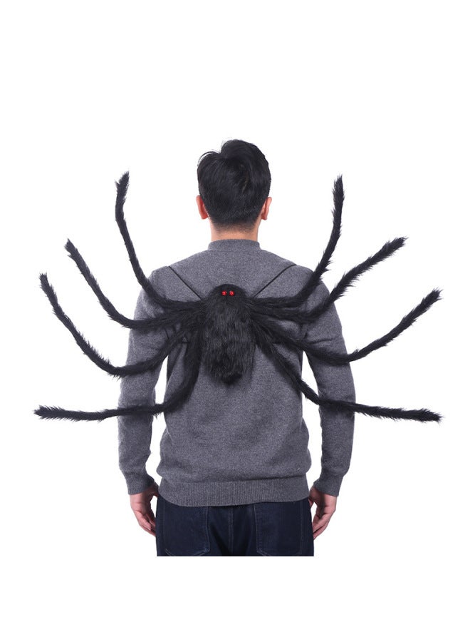 Halloween Costume Party Spider Props Colorful Wings Backpack Large Spider Creative Pocket Dance Party Props-Color:Pocket Spider M (black)  - Image 1