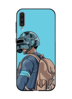 Protective Case Cover For Samsung Galaxy A70/A70s Helmet And In Military Uniform Design Multicolour