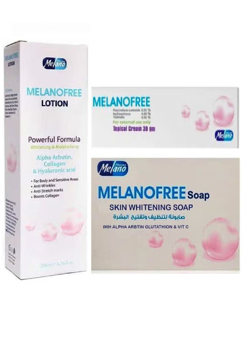 ميلانوفارما مجموعة ميلانو فرى لتفتيح البشرة والجسم - Image 1