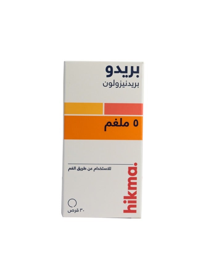 Predo Prednisolone 5 mg 30 Tablets - Image 1