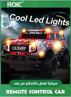 GROIC Remote Control Car, 1/24 Scale Light Up Racing Car Toys, RC Car for Kids with Cool Led Lights, Hobby RC Cars Toys,Wireless Off-road Vehicle,Remote Control Off-road Vehicle  - Image 5