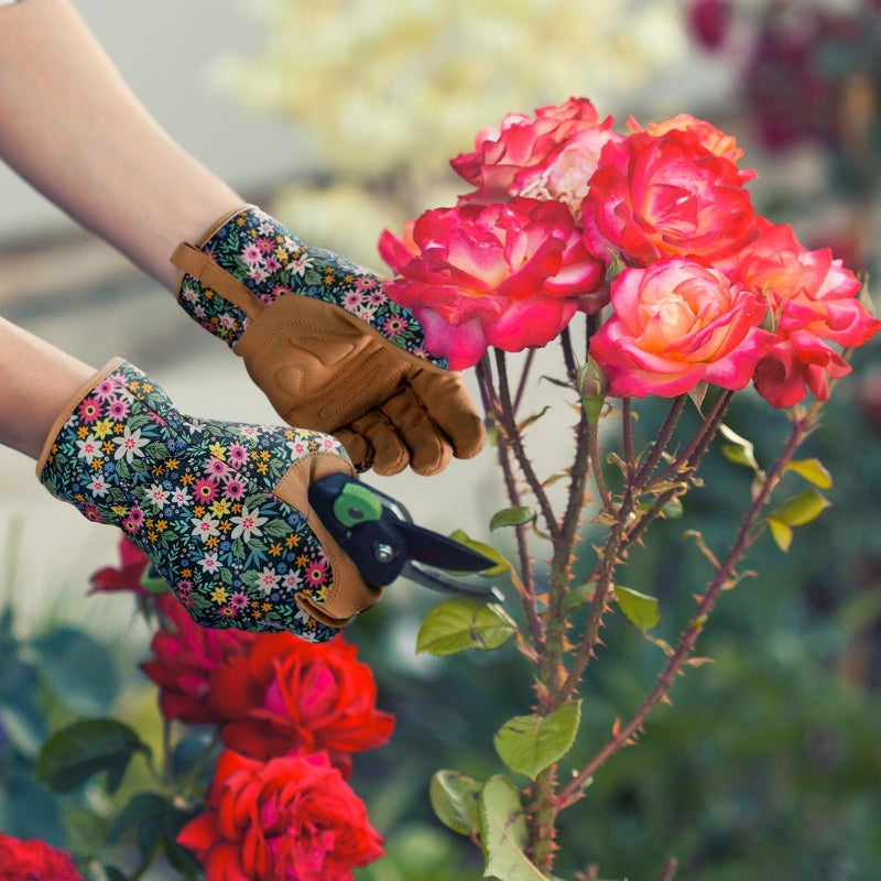 fauson Gardening Gloves - Gardening Gloves for Women Firm Grip Breathable Garden Gloves Thorn Proof for Digging, Planting,Pruning - Image 5