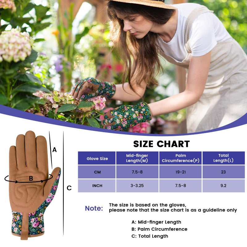 fauson Gardening Gloves - Gardening Gloves for Women Firm Grip Breathable Garden Gloves Thorn Proof for Digging, Planting,Pruning - Image 3