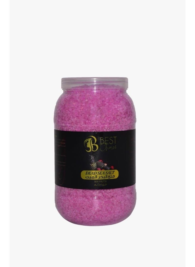 Best Choice Dead Sea Salt Premium Natural Bath Salt 5Kg Jar for Skin Body Hair Care and Relaxation - Mix Fruits - Image 1