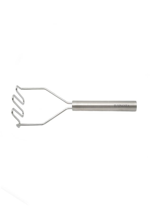 FLYINGSEA Potato Masher,Vegetable Masher,Small Masher,Professional 18-8 Stainless Steel Potato Masher.Cooking And Kitchen Tools.Ergonomic,Perfect for Mashed Potatoes,Vegetables,Beans,Dishwasher Safe - Image 2