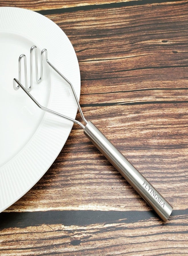 FLYINGSEA Potato Masher,Vegetable Masher,Small Masher,Professional 18-8 Stainless Steel Potato Masher.Cooking And Kitchen Tools.Ergonomic,Perfect for Mashed Potatoes,Vegetables,Beans,Dishwasher Safe - Image 4