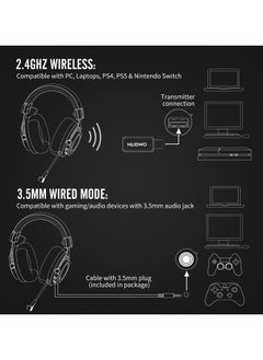 NUBWO G03 2.4G Wireless Over-Ear Gaming Headphones For PS4 PS5 XOne XSeries NSwitch PC  - Image 4