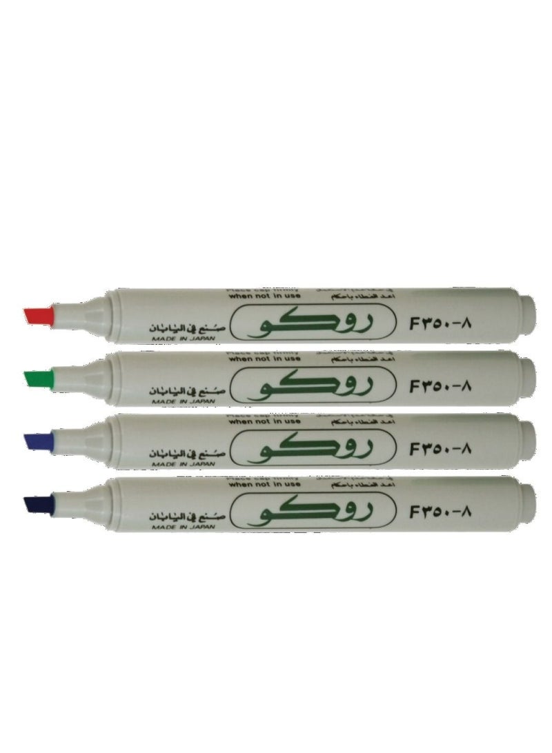 ROCO Marker Multicolor Chisel 350F-8