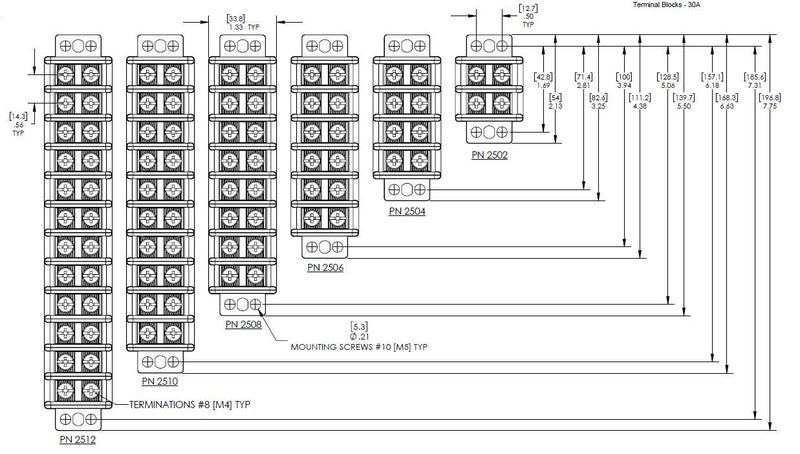 Blue Sea Systems 2504 4 Circuit Terminal Block, 30A - Image 2