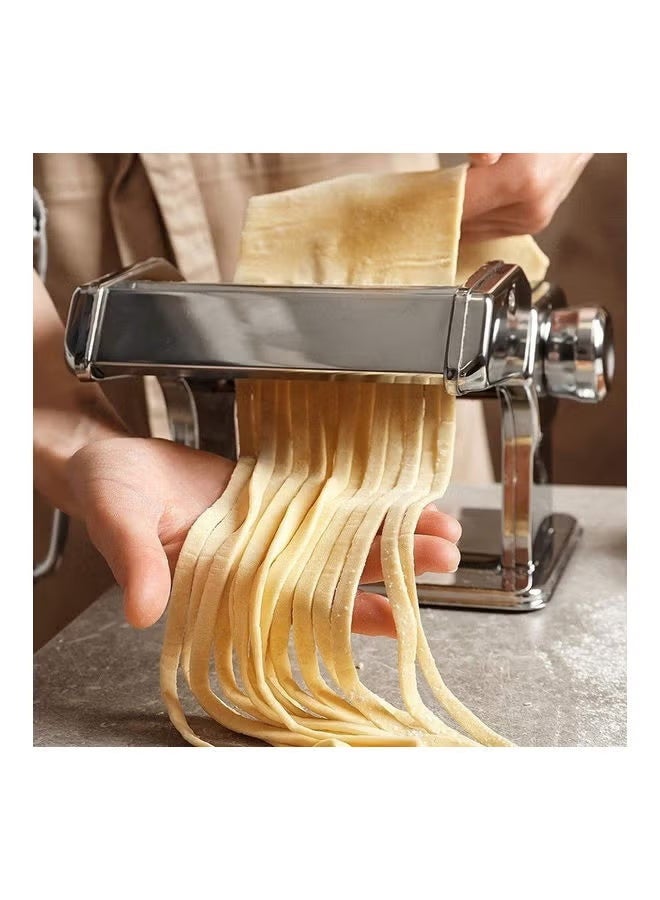 TOSCANA U Stainless Steel Manual Pasta Maker with Adjustable Thickness Settings - Image 5